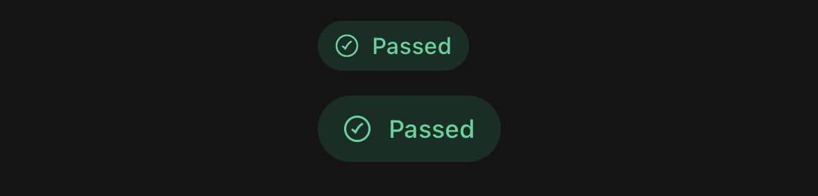 AnimatedBadge — Sizes.