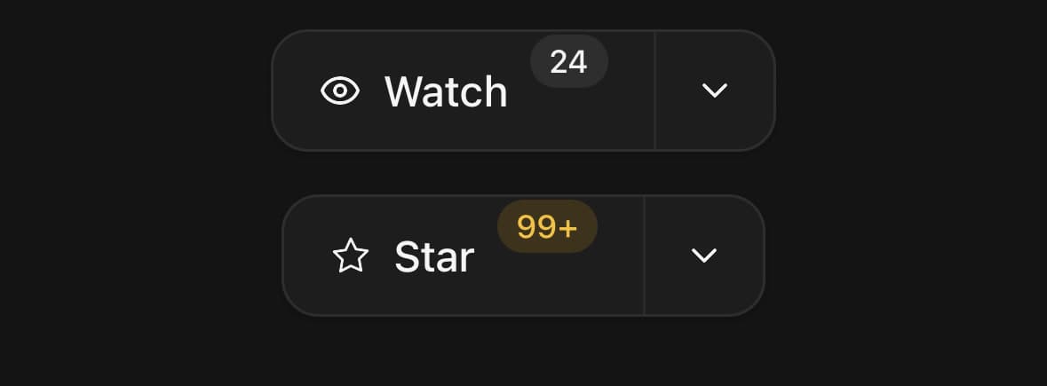 ButtonGroup — A count inside a segment.