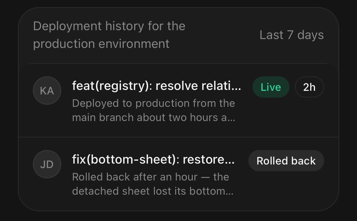 Frame — A row that would not fit.