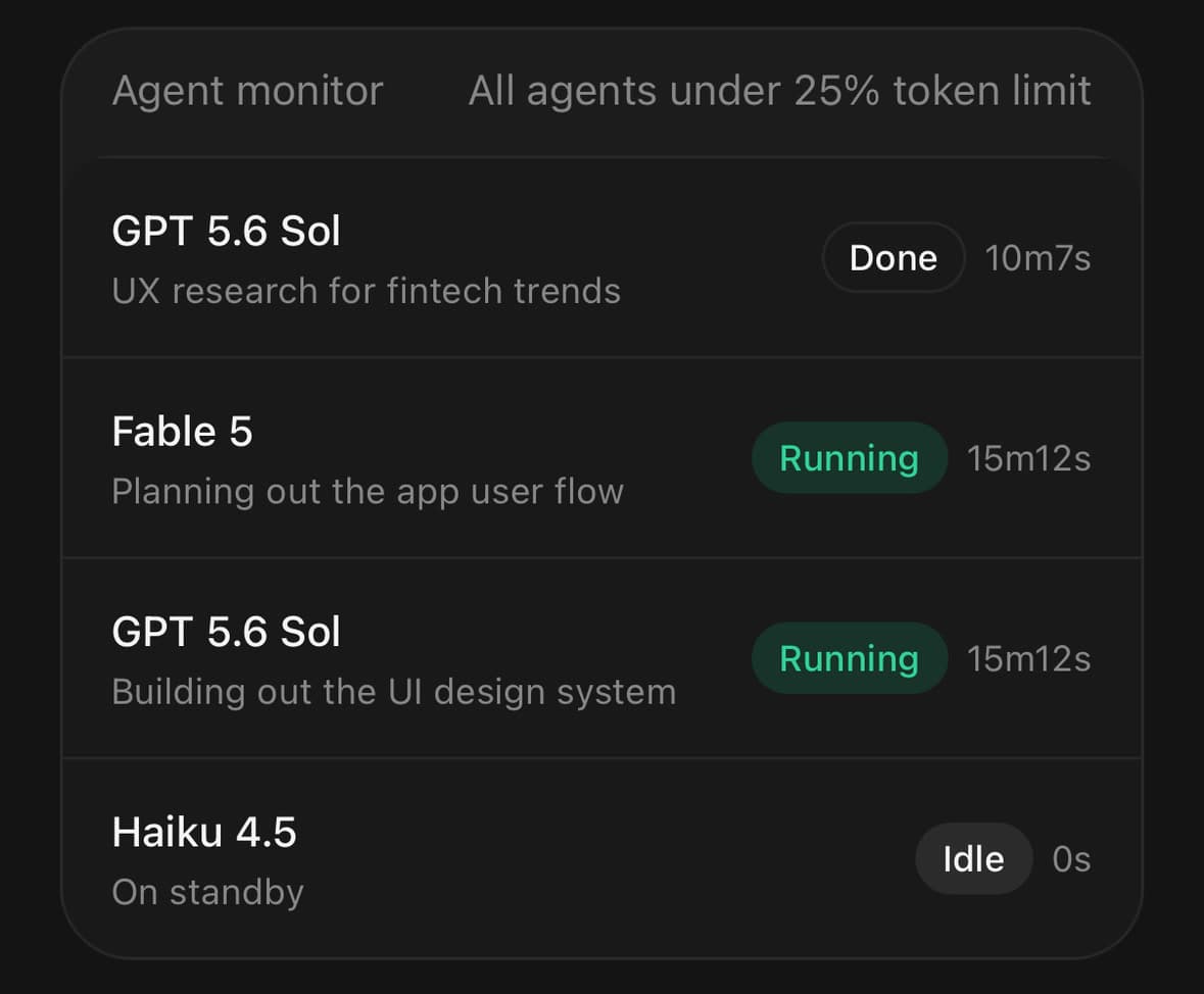 The Frame component, running in the example app.
