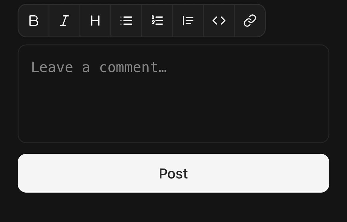 MarkdownEditor — A composer with no preview.