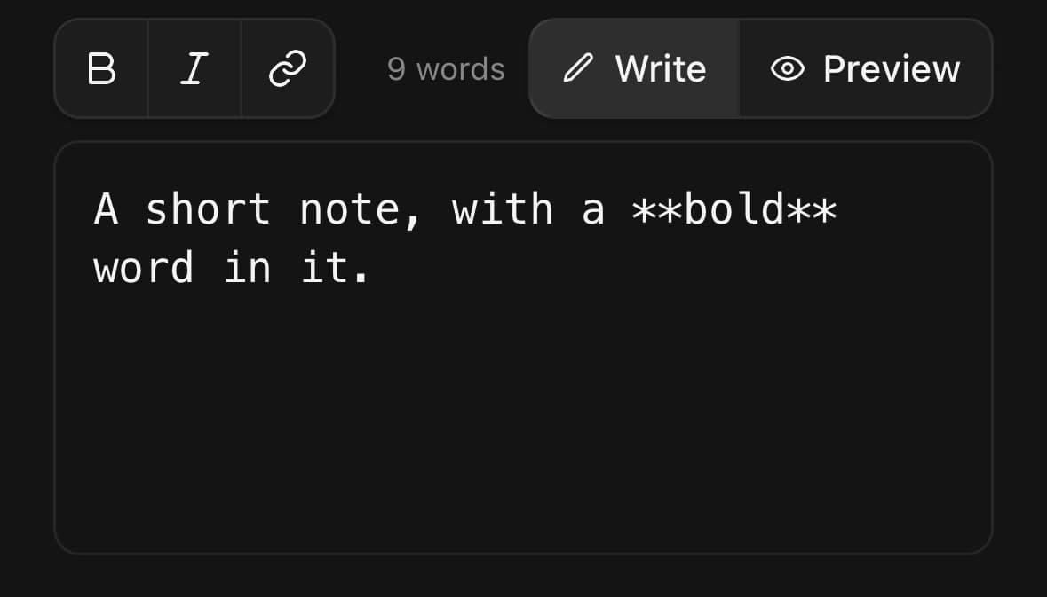 MarkdownEditor — Choosing the actions, and adding to the row.