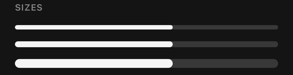 Meter — Sizes.