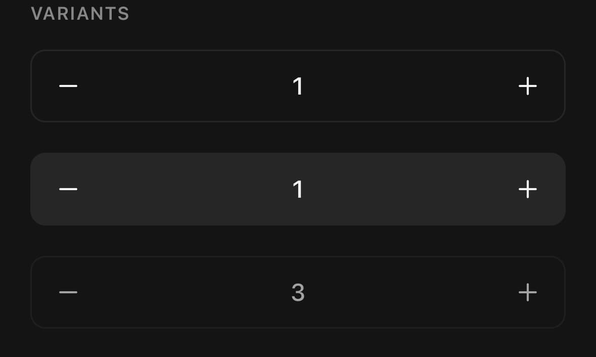 NumberInput — variant.