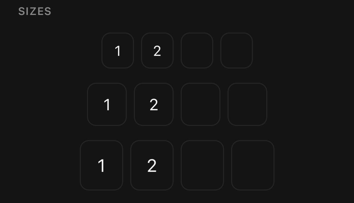 OtpInput — Sizes.