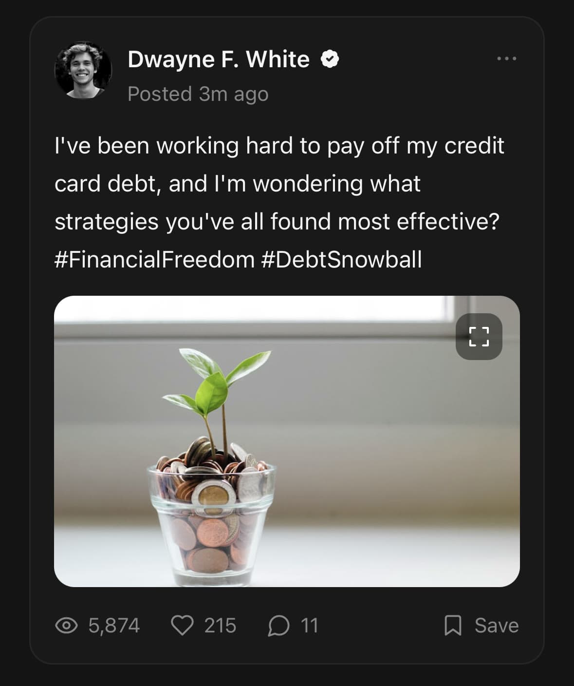 Post — Feed card.