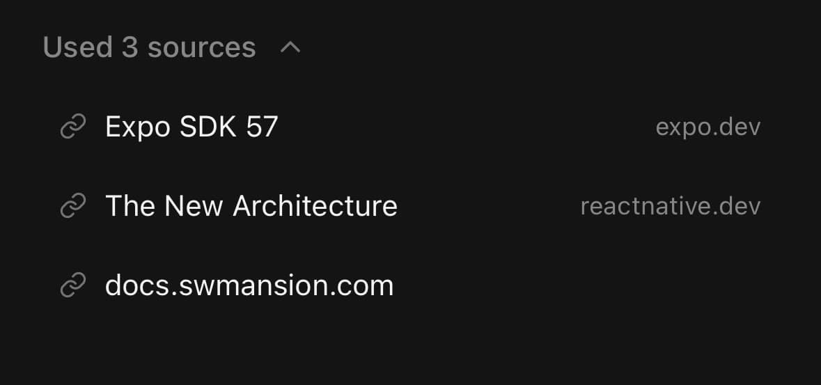 Sources — A list of citations.