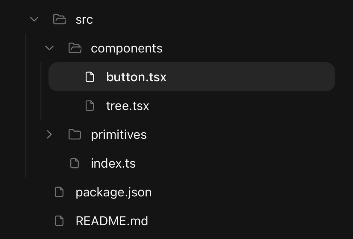 Tree — Selecting a node.