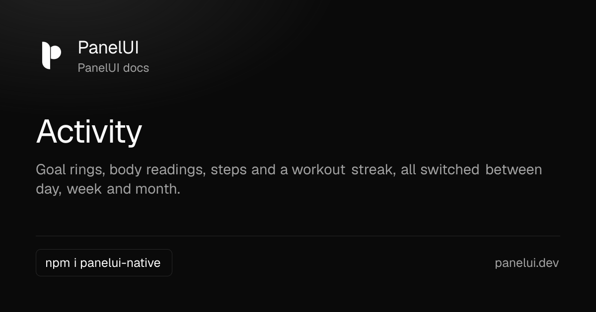 Activity — PanelUI